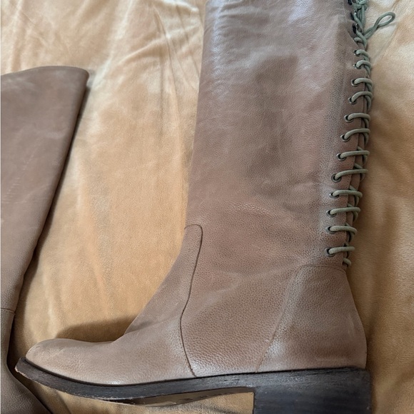 Joie Women's Slow Ride Tall Lace-Up Knee-High Riding Boots 38.5 - Picture 3 of 7